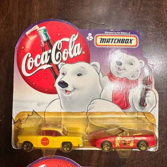 Matchbox Coca-Cola Polar Bear Diecast Cars Lot Of 2 - Picture 3 of 5